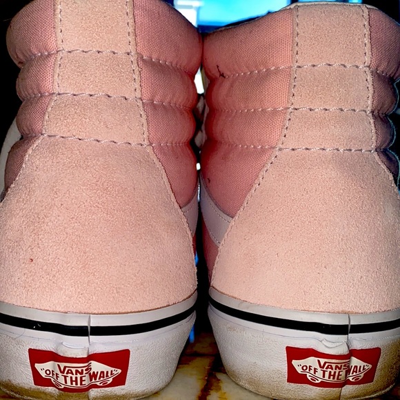“Vans” women’s SK8-high top Tampered Sz 10.5 PINK - Picture 3 of 6